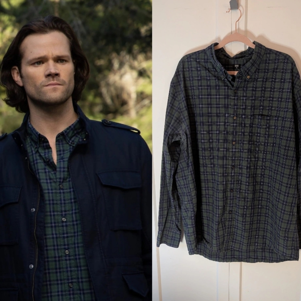 Green Plaid Shirt ASO Sam Winchester